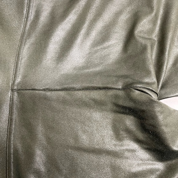 SPANX Dark green faux leather leggings size M - Picture 5 of 8